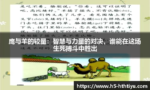 鹰与羊的较量：智慧与力量的对决，谁能在这场生死搏斗中胜出